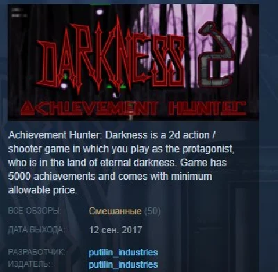 Achievement Hunter: Darkness 2 STEAM KEY GLOBAL