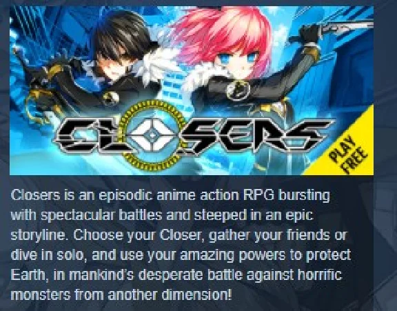 Closers PREMIUM BONUS KEY REGION FREE GLOBAL