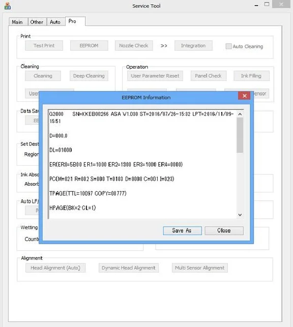 Canon Service Tool V4905