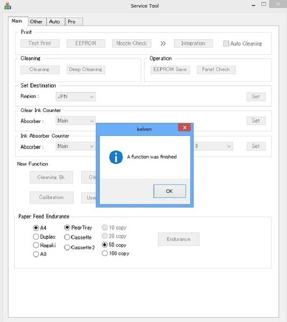 Canon Service Tool V4905