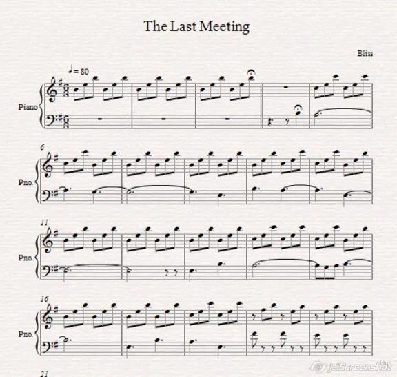 The Last meeting- bliss-notes