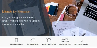 Merch by Amazon-create profitable business on t-shirts