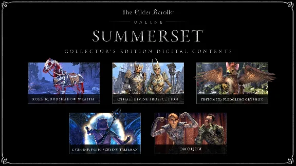 TESO Summerset digital collectors ed. Bethesda
