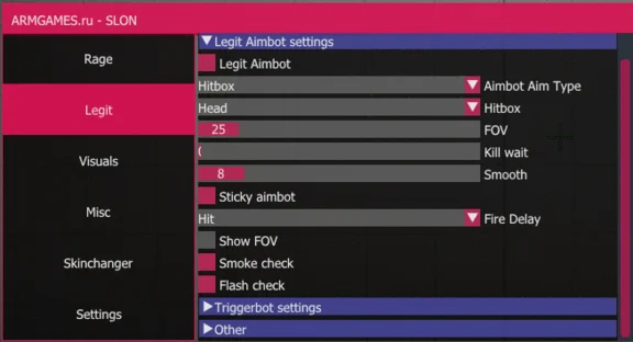 Private hack SLON for CS:GO - 1 day acces