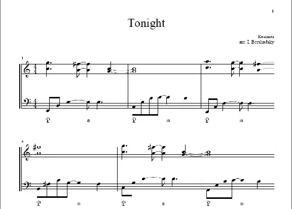 Tonight (Reamonn). Sheet Music for Piano