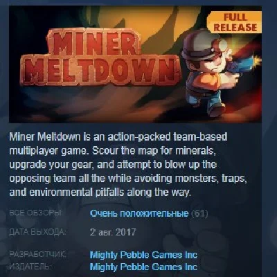 Miner Meltdown STEAM KEY REGION FREE GLOBAL