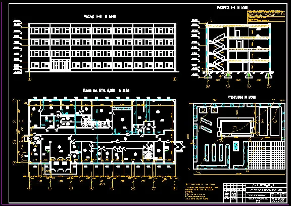 Diploma project Admin-household building garage for 200