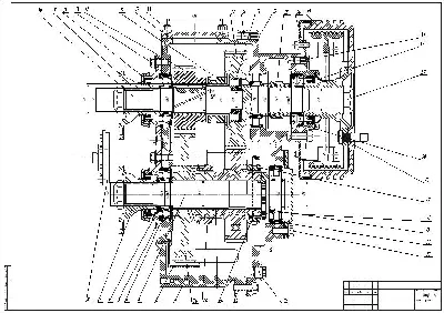 Drawing transfer case ZIL-131