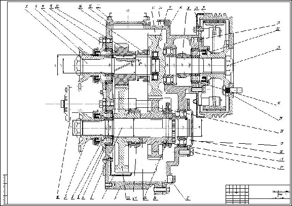 Drawing transfer case ZIL-131
