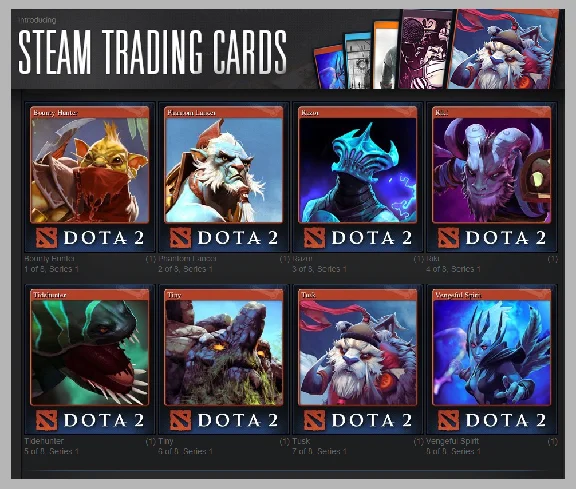 Sets of cards Steam + 100 XP | Steam Trading Cards