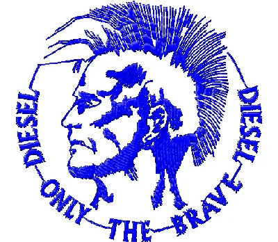Machine-Computer Embroidery Diesel Logo