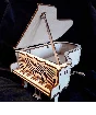 Piano music box DXF CDR vector model for laser cut cnc