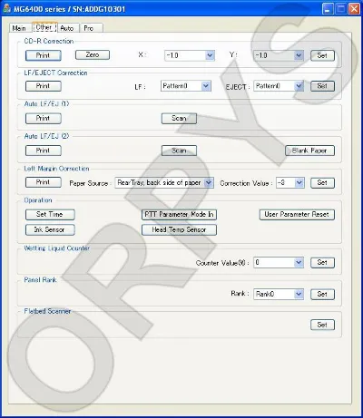 Canon Service Tool V5204
