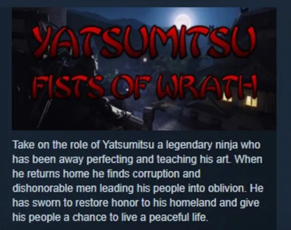 Yatsumitsu Fists of Wrath STEAM KEY REGION FREE GLOBAL