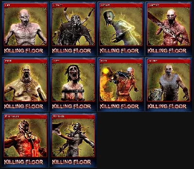 killing floor - Набор из 10 карточек + БОНУС