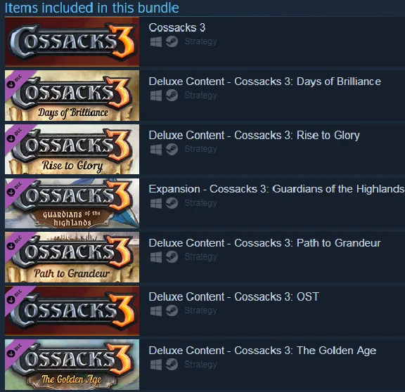 Cossacks 3 Complete Experience (Steam KEY/ Region free)