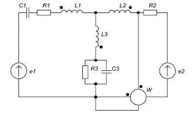 Calculation branched chain sinusoidal current. Var.8
