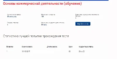 Основы коммерческой деятельности.Тест Синергия