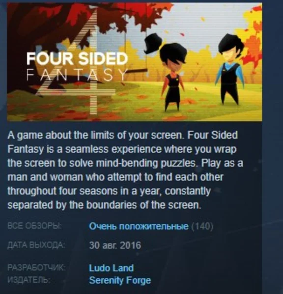 Four Sided Fantasy 💎 STEAM KEY REGION FREE GLOBAL