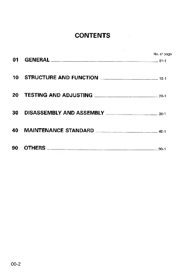 Komatsu PC128UU-1, US-1 Shop Manual