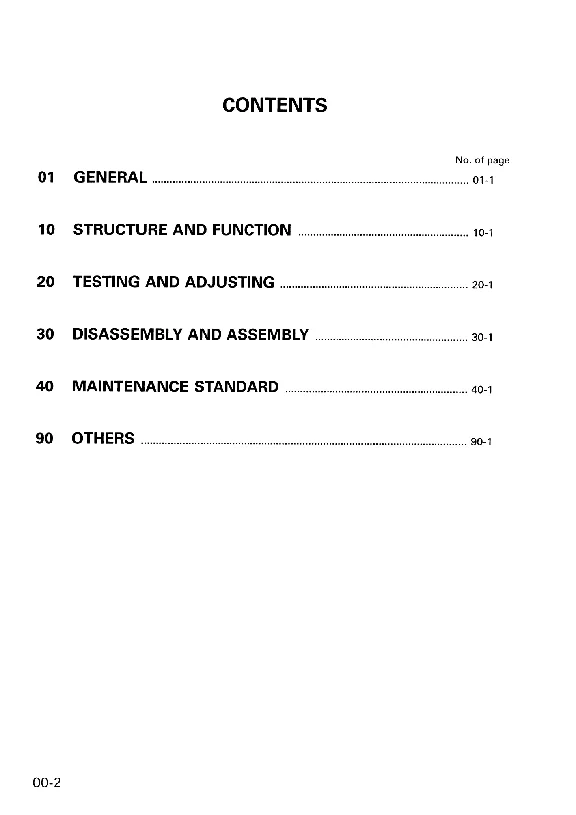 Komatsu PC128UU-1, US-1 Shop Manual