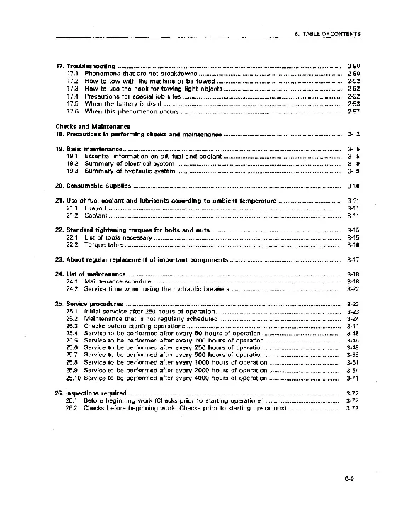 Komatsu PC128UU-1 Operation and Maintenance Manual