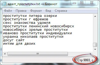 Ключевые слова. Интим-досуг тематика. 9993 шт + БОНУС