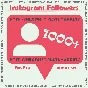 Instagram Followers 1000 + 500 like