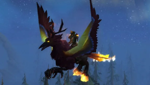 Flaming Blazing Hippogryph Hippogryph Mount