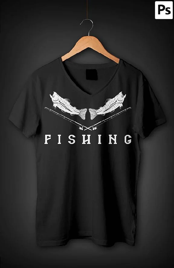 Fishing - Print for T-shirt