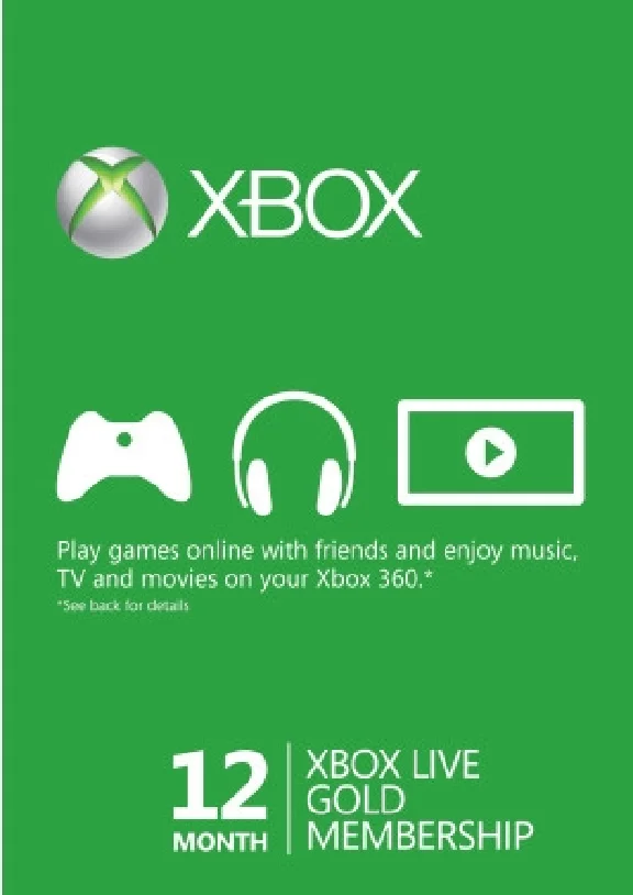 Xbox Live Gold - 12 Months (Global) Subscription