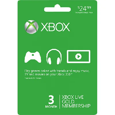 Xbox Live Gold 3 Months Global/RegionFree Subscription