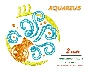 Sign of the zodiac Aquarius. Machine Embroidery Design