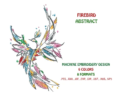 Design for machine embroidery. Abstract Frog,