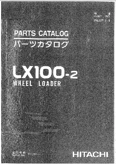 Hitachi LX100-2 Parts Catalog