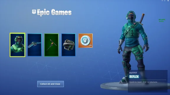 FORTNITE BUNDLE 2000 V-BUCKS COUNTERATTACK SET (EPIC)