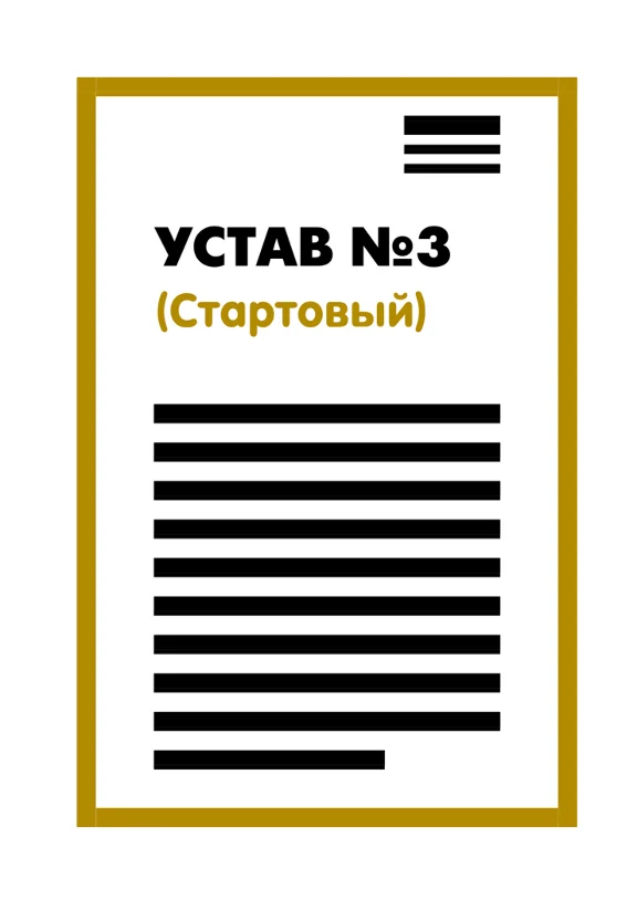 Charter of LLC No. 3 (Starter) on page 1 | 2025