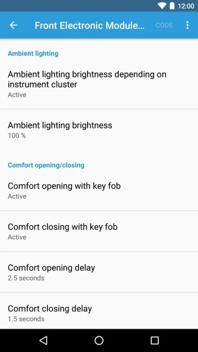 BMW Hidden Options Encoding