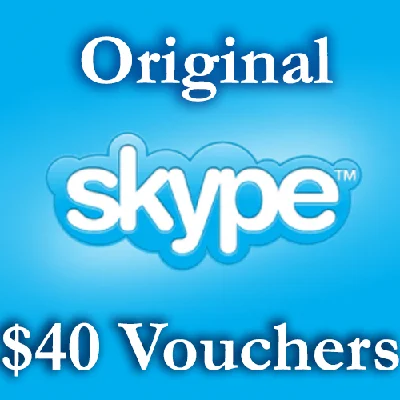 40 USD Genuine Cards for Skype.com 4*10$ ORIGINAL