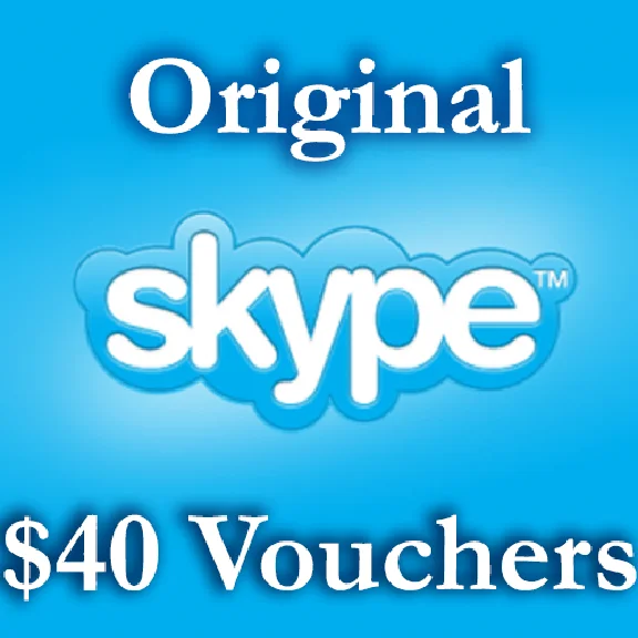 40 USD Genuine Cards for Skype.com 4*10$ ORIGINAL