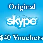 40 USD Genuine Cards for Skype.com 4*10$ ORIGINAL