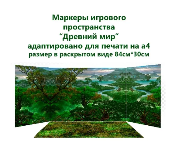 Маркеры игрового пространства "Природные зоны"