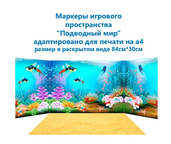 Маркеры игрового пространства "Природные зоны"