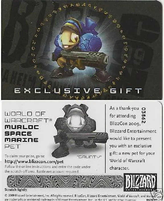 Grunty Marine Murloc Pet urchin Blizzcon 2009