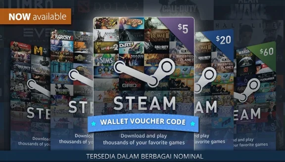 ✅STEAM WALLET GIFT CARD 5$ (USD) REGION FREE