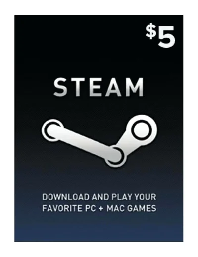 ✅STEAM WALLET GIFT CARD 5$ (USD) REGION FREE