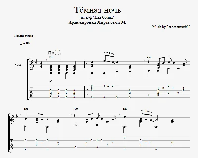 Тёмная ночь