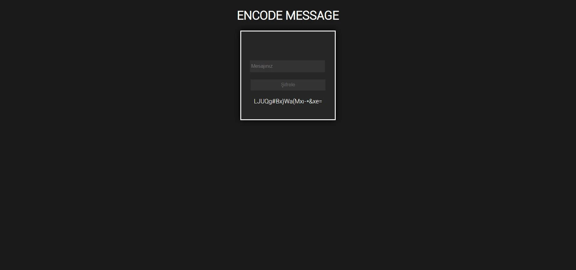 YCODEV1 - Unique message encoding program