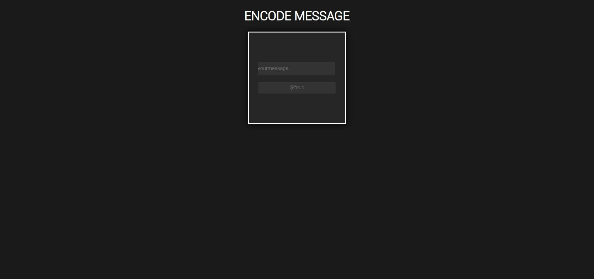 YCODEV1 - Unique message encoding program