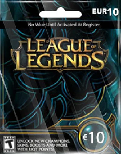 League of Legends 10 Euro Card EU West